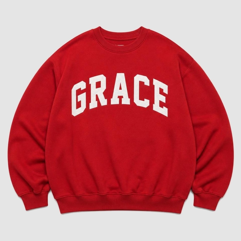 Grace Crewneck in Red