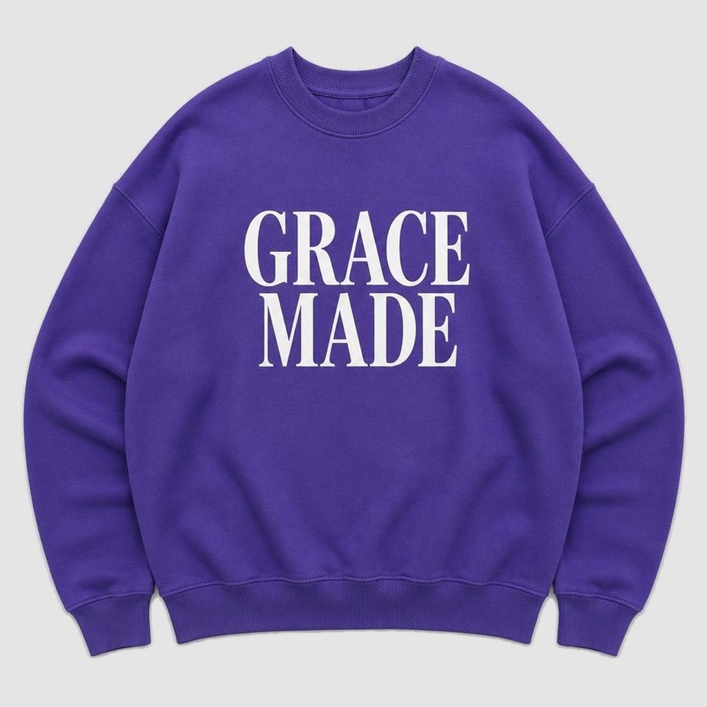 Grace Made Crewneck in Royal Purple