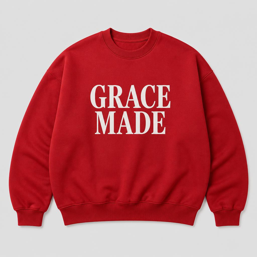Grace Made Crewneck in Red