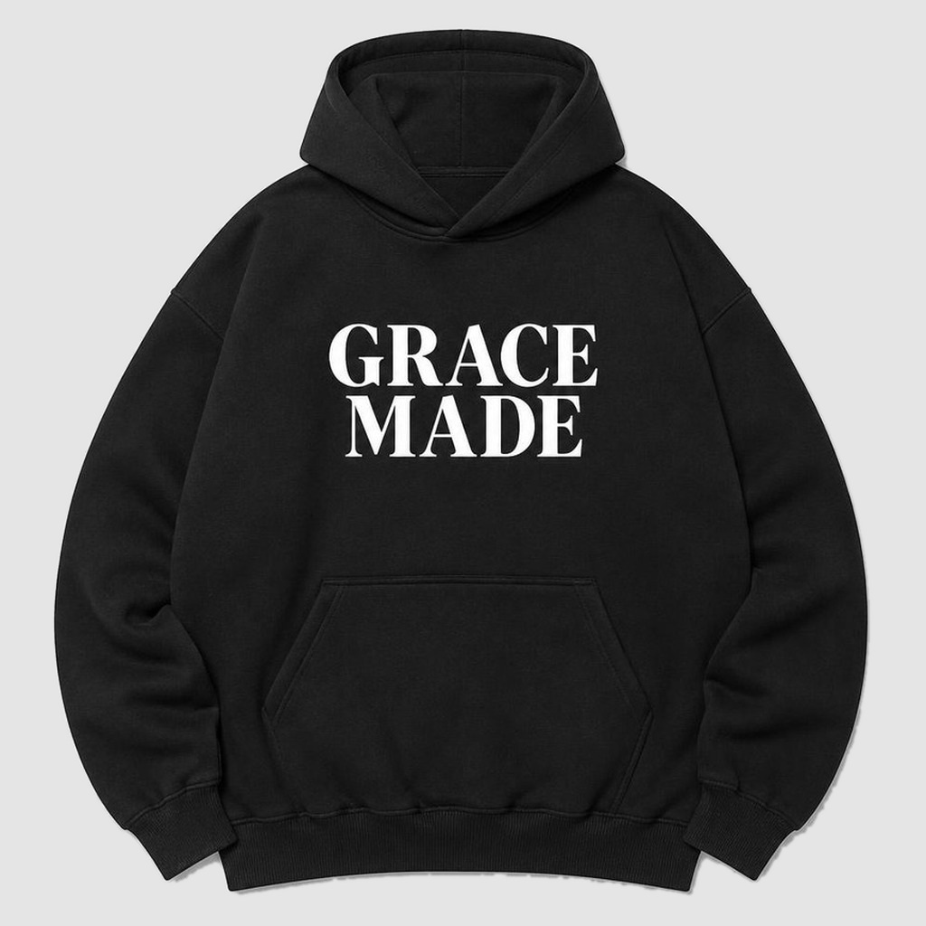 Grace Made Hoodie in Black