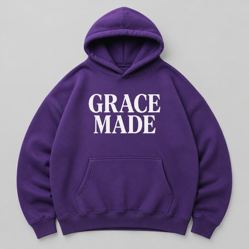 Grace Made Hoodie in Royal Purple