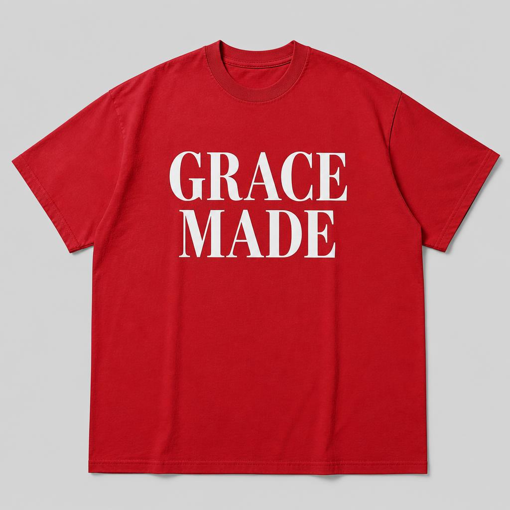 Grace Made Tee in Red